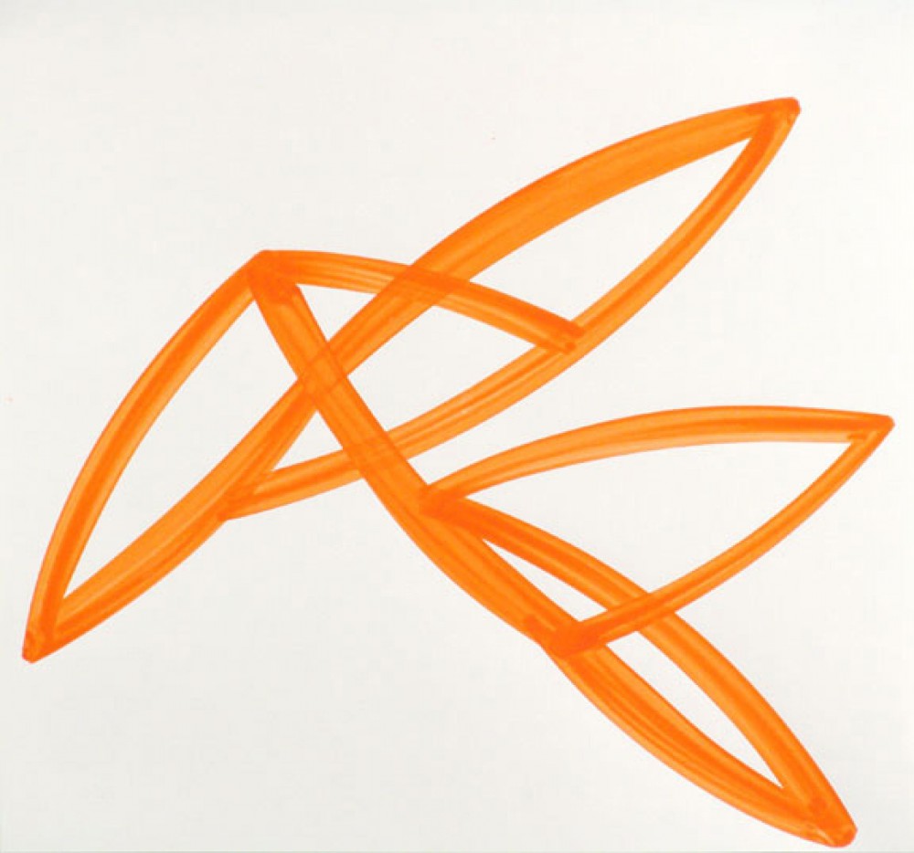orange lines on white